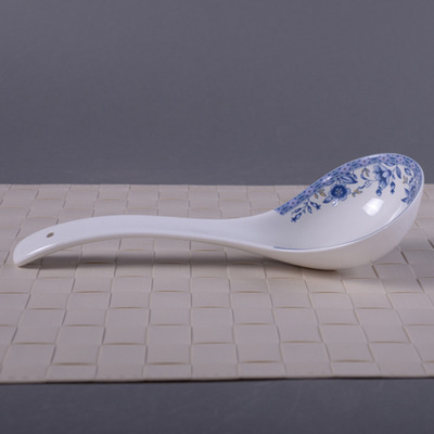 【廠家直銷 骨瓷湯勺 馬戈大勺 蘭花朵朵 陶瓷加工】?jī)r(jià)格,廠家,圖片,刀叉,唐山高新技術(shù)產(chǎn)業(yè)園區(qū)春雷藝術(shù)陶瓷廠-