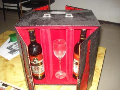 四支裝高檔紅酒盒|雙門紅酒禮盒[供應]_竹木包裝制品_世界工廠網中國產品信息庫